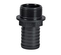 Ribimex PRRAC1MX19 Raccordo Scanalato, Plastica, M, 1"/19, Nero, 7x4x4 cm