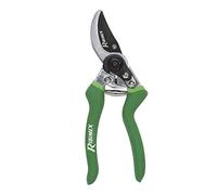 Ribimex Prsmc08 Forbice In Alluminio 200 Mm Lama Curva, Verde Argento