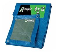 Ribimex Telo di Protezione Leggero Impermeabile in Polietilene 4x5 5x8 8x12 m