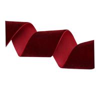 Riboli di velluto rosso scuro in poliestere | Ribbon per avvolgimento regalo 25 yard di lussuoso nastro di velluto rosso lussuoso con un nastro di velluto largo fai -da -te per artigianato, avvolgime