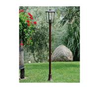 RIBOT PALO DA GIARDINO AD UNA LUCE H140 CM N ALLUMINIO BIANCO/ORO O RUGGINE IP43