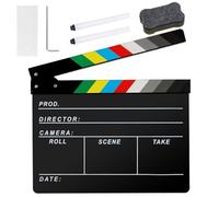 Ribvane Acrilico Film Registi Clapboard Clapper Board per le riprese