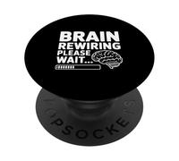 Ricablaggio del cervello Attendere prego Mindfulness Humor PopSockets PopGrip Adesivo