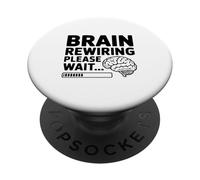 Ricablaggio del cervello Attendere prego Mindfulness Humor PopSockets PopGrip Adesivo