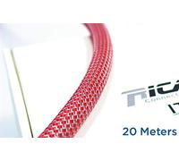 Ricable Custom RG13/20 - Rosso/Grigio 20 mt - Guaina Calza x Cavo 10-16 mm