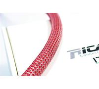 Ricable Custom RG13 - Rosso/Grigio al metro - Guaina Calza x Cavo 10-16 mm