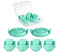 Ricambi 4 valvole a becco d’anatra e 2 membrane di tenuta con custodia, compatibili con tiralatte Elvie, accessori senza BPA per tiralatte indossabile (WHITE, 4 valvole 2 membrane)