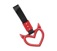 Ricambi anelli Heart- Car Hand Strap, Handle Hand Strap | Car Rear Bumper Warning Loop Heart Handle Cars, Subway, Bus, Auto Interior Exterior Warning Decoration Pieces Ring Heart-Shaped Decoration