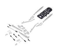 Ricambi Assale RC Per Axial Per SCX10 90046 90047 1/10 RC Auto Kit Di Conversione Sospensioni In Alluminio Pre-runner A Doppia Trave A I 2WD(Silver)