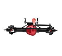 Ricambi Assale RC Per Axial Per SCX10 D90 1/10 RC Per Rock Crawler Car Parti Di Aggiornamento Assale Anteriore Posteriore In Metallo CNC Con Base Servo(Black,Front axle)