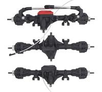 Ricambi Assale RC Per Traxxas Per Trx4 Per Trx6 Per Auto RC 6WD 1/10 Parte Di Aggiornamento Assale Anteriore Centrale Posteriore Assali A Portale Per Cingolati RC Con Differenziale T-Lock(F M R Axle)