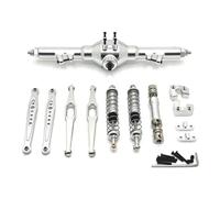 Ricambi Assale RC Per WLtoys 124006 12423 12427 1/12 RC Car Parti Aggiornamento In Metallo Componenti Fissaggio Dell'asse Posteriore Differenziale Albero Trasmissione Asta Assorbimento(Silver)