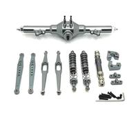 Ricambi Assale RC Per WLtoys 124006 12423 12427 1/12 RC Car Parti Aggiornamento In Metallo Componenti Fissaggio Dell'asse Posteriore Differenziale Albero Trasmissione Asta Assorbimento(Gray)
