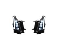 Ricambi Auto Adatti per Cadillac ATS 2014-2018 ATSL Fari Anteriori a LED di Ultima Generazione Anabbaglianti Abbaglianti Proiettore a 4 Lenti Luci per Auto modificate