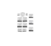 Ricambi auto Adesivi Per Pulsanti Di Commutazione Alzacristalli Auto Per BMW Serie 1 3 5 X3 X4 X5 X6 F20 F30 F10 F18 F07 F25 F26 F15 F16 F85(Model B-12PCS)