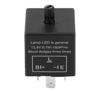 Ricambi Auto Interruttore Indicatori Direzione Relè Lampeggiante LED | CF-13 CF-14 JL-02,12V 3 Pin,Velocità Della Luce Flash Regolabile, Comoda E Pratica(B)