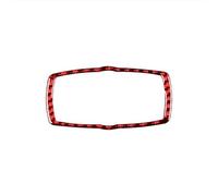 Ricambi auto Per BMW Serie 5 E60 2008-2010 Adesivi Per Cornice Di Copertura Dell'Interruttore Del Faro Dell'Automobile In Fibra Di Carbonio(Red)