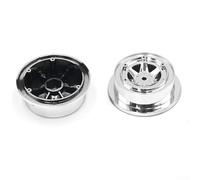 Ricambi auto RC, confezione da 2 mozzi in lega argentata, compatibili con modelli 12428 12423, design leggero, rotazione fluida per corse fuoristrada, hobbisti