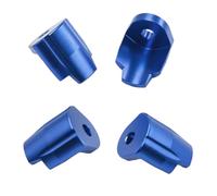Ricambi Auto RC Per Arrma Per Mini Per Mojave Per Grom 1/18 Per Granite Per Typhon 1/14 4 Pezzi Protezione Ammortizzatore In Metallo Copertura Protettiva(Blue)