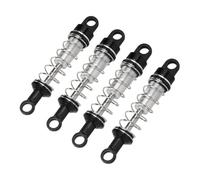 Ricambi Auto RC Per MN Per MN78 Per MN82 Per MN168 MN99sV2 Ammortizzatore In Metallo Riempito Dolio 60mm Per Auto RC Parti Ricambio Regolabili Accessorio(Black,4pcs)
