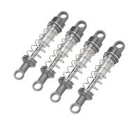 Ricambi Auto RC Per MN Per MN78 Per MN82 Per MN168 MN99sV2 Ammortizzatore In Metallo Riempito Dolio 60mm Per Auto RC Parti Ricambio Regolabili Accessorio(Titanium,4pcs)