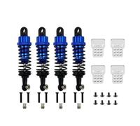 Ricambi Auto RC Per WPL C14 C24 Per MN D90 D91 MN99 99s 4 Pezzi Ammortizzatore Metallico Riempito Dolio Con Torre Parti Aggiornamento Regolabili Per Auto RC(Blue)