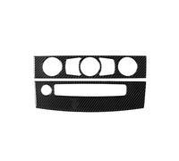 Ricambi Auto Rivestimento Pannello CD Auto, Rivestimento Console Centrale In Fibra Di Carbonio, Adesivo Per BMW Serie 5 E60 2008-2010(Type A)