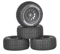 Ricambi Crawler RC Per Arrma Per Mojave Per Grom 4x4 Per Smart 1/14 RC Accessori Auto Set Ruote Per Desert Truck Off-Road Per Buggy Piccola Per Scala(Black)