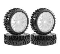 Ricambi Crawler RC Per Arrma Per Typhon Per Talion Per Traxxas 1/8 RC Auto Aggiornamenti Parti 4PCS 115mm Per Buggy Pneumatici Ruote 17mm Hex Off-Road(White)