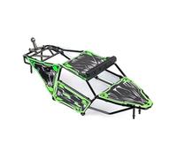 Ricambi Crawler RC Per Hpi Per Rofun Per Baha Kingmotor Per Rovan Per Baja 5sc 1/5 RC Auto Aggiornamenti Parti Borsette Corpo Con La Luce E Metallo Gabbia Maiale Kit(Green)