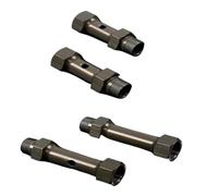 Ricambi Crawler RC Per Hpi Per Rofun Per Km Per Rovan Per Baja 5ive T Fid Dtt Ql 1/5 RC Parti Automobili In Metallo Anteriore O Posteriore Doppio Asse Adattatore 2Pc(Titanium,1set)
