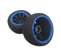 Ricambi Crawler RC Per Hpi Per Rovan Per Rofun Per Km Per Baja 5b Ss 1/5 RC Auto Aggiornamenti Parti Anteriore Posteriore Su Per Strada Set Pneumatici Calvi(Blue,Rear)