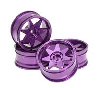 Ricambi Crawler RC Per HSP 94122 Per Tamiya XV01 Per TT02 Per HPI Per Kyosho Per Sakura CS D4 1/10 RC Auto Aggiornamenti Parti In Lega Metallo Cerchioni Mozzi(Purple)