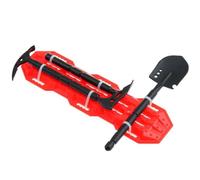 Ricambi Crawler RC Per LJF 1/8-1/10 RC Auto Aggiornamenti Parti Accessori Pala Ascia Piccone La Per Fuga Bordo Decorazione Esterna(Red black)