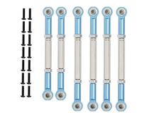 Ricambi Crawler RC Per Ruckus Per Torment ECX Ax Brutus Per Circuit Per AMP 1/10 RC Parti Automobili Aggiornamenti Accessori Sostituzioni Pull Rod Asta Collegamento Set 6 Pz(Blue 1)