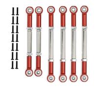 Ricambi Crawler RC Per Ruckus Per Torment ECX Ax Brutus Per Circuit Per AMP 1/10 RC Parti Automobili Aggiornamenti Accessori Sostituzioni Pull Rod Asta Collegamento Set 6 Pz(Red)