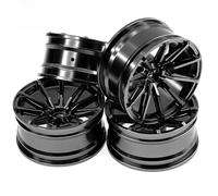 Ricambi Crawler RC Per Tamiya Per Kyosho Per HSP Per HPI Per Sakura Per Traxxas Per RedCat 1/10 RC Auto Aggiornamenti Parti 4pcs 52 Millimetri Ruota Metallo Rim Mozzi TE37(Black,Size2)