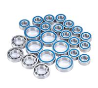 Ricambi Cuscinetti Rc Per Element RC Per Enduro Per Sendero 1/10 24 Pezzi Mozzi Ruota Asse Blu Gomma Sigillata Kit Cuscinetto RC Auto Camion Modello Parti