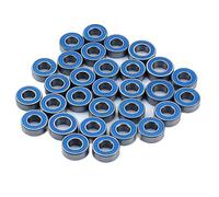 Ricambi Cuscinetti Rc Per Tamiya Semi Tipper Trailer Per Scania 770S Per Volvo 1/14 30 Pezzi RC Truck Kit Cuscinetti In Metallo 6x12x4mm 5x11x4mm Parti Cuscinetto Blu