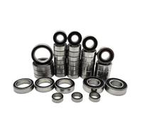 Ricambi Cuscinetti Rc Per Traxxas Per R-Evo 3.3 1/10 39 Pezzi Cuscinetti A Sfera In Acciaio Cromato Metrico Gomma Nera Sigillata Set Kit RC Crawler Per Auto Da Per Corsa