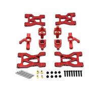 Ricambi for auto telecomandate, braccio oscillante in metallo, tazza dello sterzo, sedile posteriore C, adatto for Weili 1/10 104072(Red)