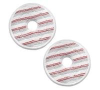 Ricambi For Testine Di Ricambio For Mocio Vileda Clean Spin, Testina Di Ricambio Lavabile In Microfibra For La Pulizia Del Pavimento(2 Red)