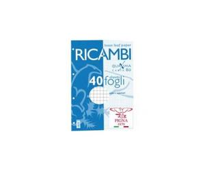 RICAMBI FORATI A4 4MM QUAXIMA 40FG 80GR PIGNA [00629034M]