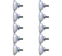 Ricambi Ganci Aspirazione 10 Pezzi Trasparente M8 Dado PVC Pad Ventose Plastica