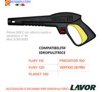 Ricambi Idropulitrice LAVOR Accessori Pistola Tubo Lancia Ugello Adattatore