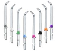 Ricambi Idropulsore Braun - Kit di 8 Ricambi in Colori Vari per Idropulsore Dentale Portatile e per Idropulsore - Testine di Ricambio per Filo Interdentale e dispositivo per l'