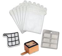 Ricambi Kit Adatto a Folletto Vk 135/136 | 6 Sacchetti + 1 Filtro Hepa + 1 Grigl
