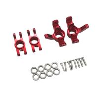 Ricambi Modelli RC Per HBX 2105a T10 16889 16889A 16890 SG1601 SG1602 RC 1/16 Parti Aggiornamento In Metallo Per Lasse Posteriore Per Il Sedile Della Tazza Dello Sterzo(Red)