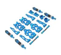 Ricambi Modelli RC Per SCY 16101 Per JJRC D843-YW Q117A Q130A B 1/16 RC Car Braccio Di Sospensione In Metallo Tazza Sterzo Mozzo Posteriore Collegamento Ammortizzatore(Blue)