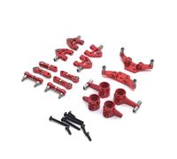 Ricambi Modelli RC Per WLtoys 284131 K969 K979 K989 K999 P929 P939 1/28 RC Car Parts Metal Upgrade Per Swing Arm Steering Cup Link Shock Mount(Red)